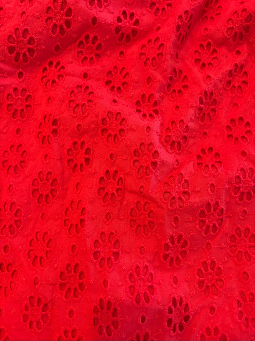 Free People Red Eyelet Halter Slip Dress - Picture 6 of 7